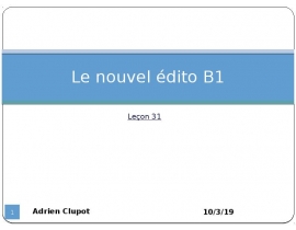 Supermarket lady. Le nouvel édito B1. Leçon 31