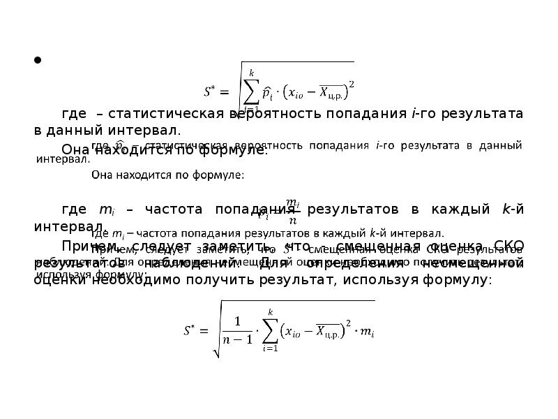 Результаты попади