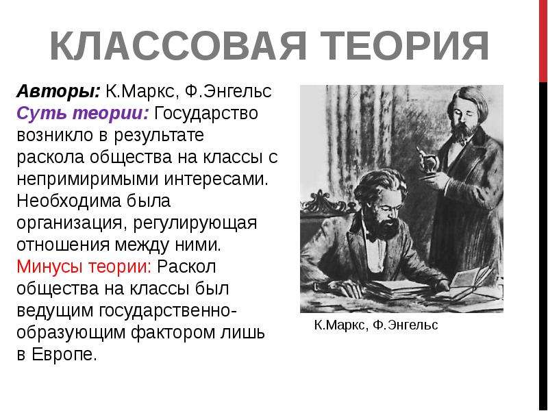 Классовая теория. Классовая теория Карла Маркса. Классовая теория общества к. Маркса. Классовая теория государства.