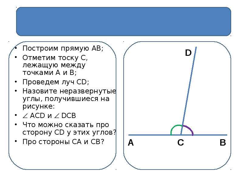 Смежные углы относятся 4 1. Построение прилегающей прямой. Задания на смежные углы. Внешний угол задачи. Задания на Половинный угол.