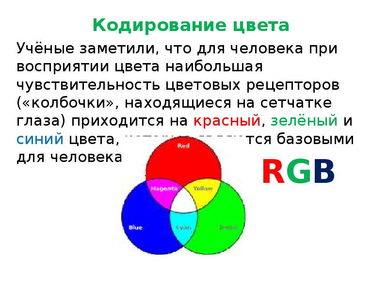 7 кодирование графической информации