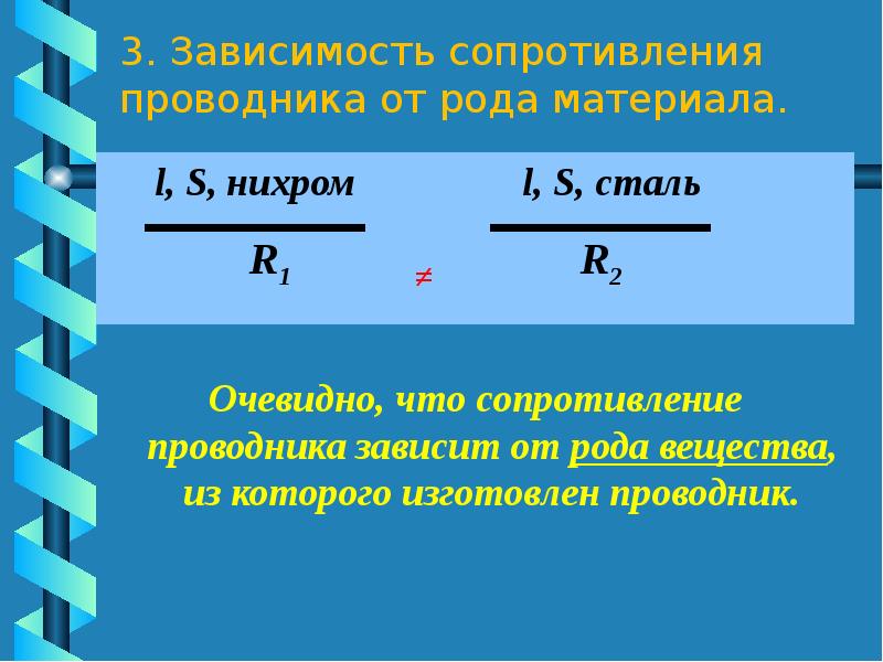 Электрическое сопротивление презентация