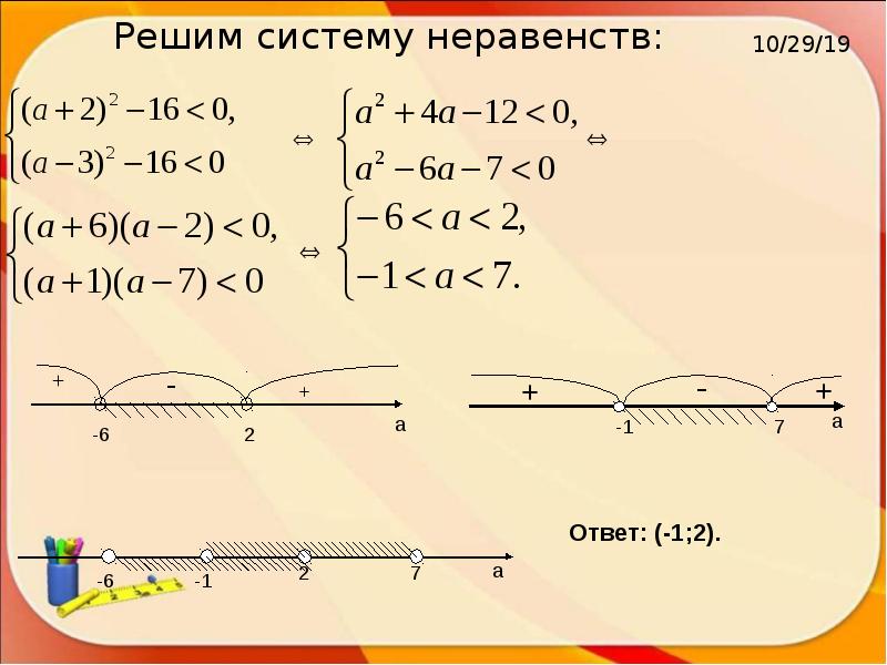 Система неравенств простая