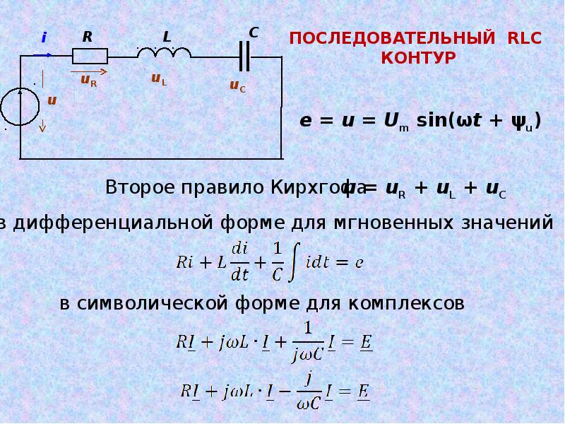 Rlc цепь