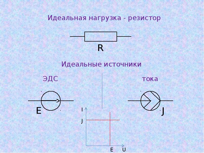 Идеальному источнику тока соответствует схема