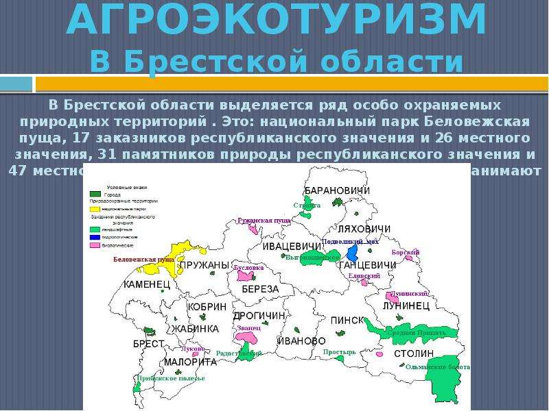 Презентация по географии брестская область