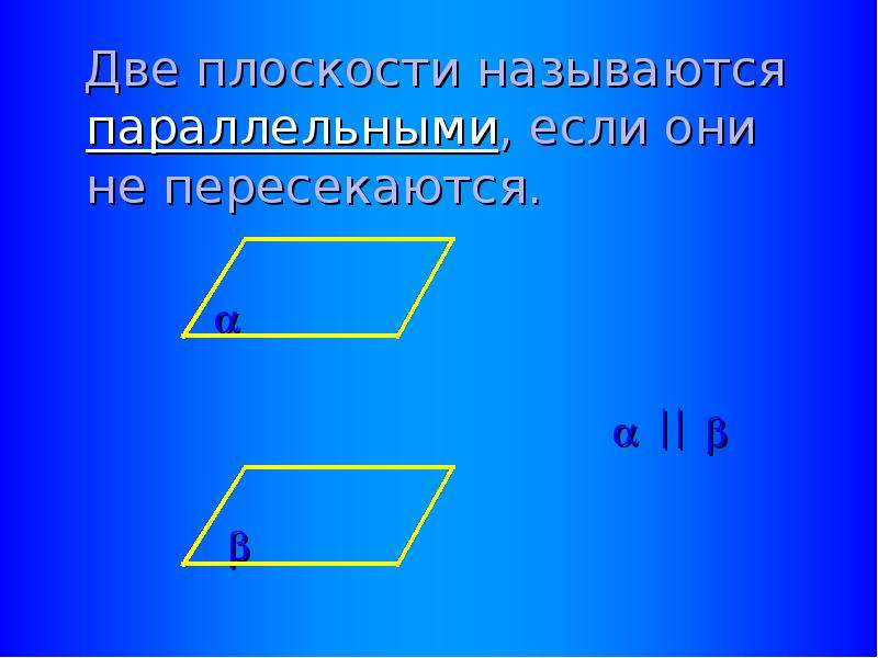 Прямая и плоскость называются параллельными если. Плоскости называются параллельными если они. Две плоскости называются параллельными если они не пересекаются. Две плоскости называются. Две плоскости параллельны если.