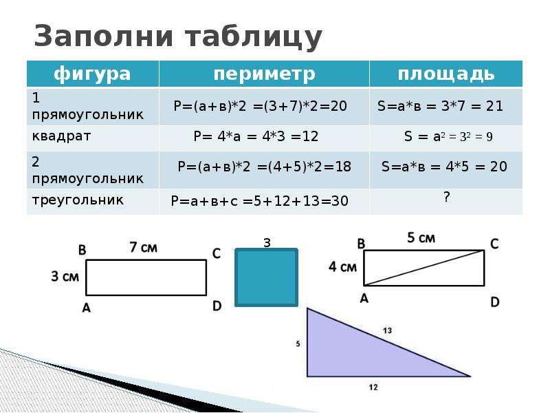 Площадь прямоугольного треугольника класс