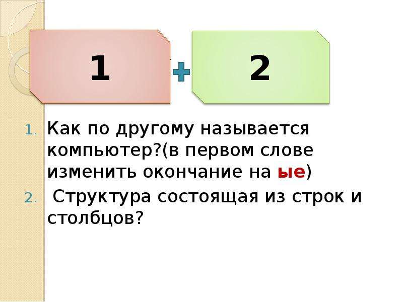 Как по другому назвать примеры. 3=4 Как по другому называется.