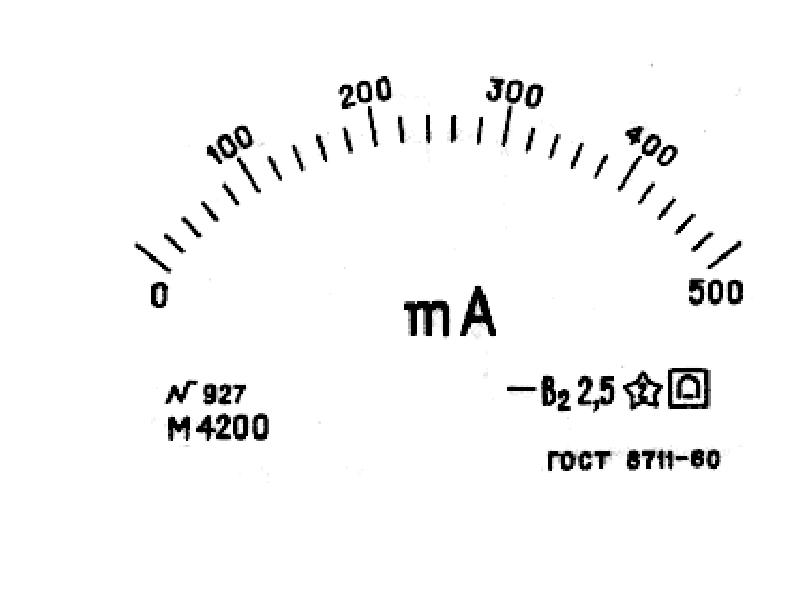 Шкала прибора рисунок. Шкала миллиамперметра магнитоэлектрической системы. Микроамперметр м4200 Тип шкалы. Шкала измерительного прибора ваттметра. Шкала к прибору м2001.