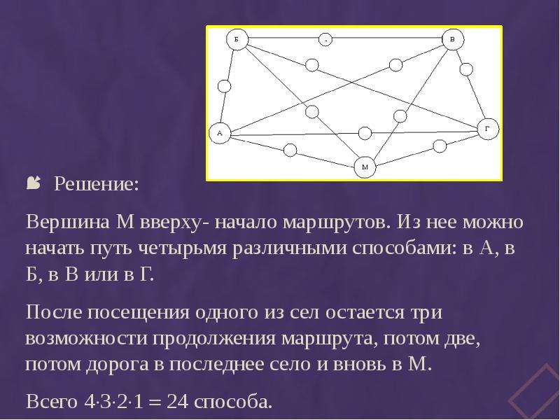 Начало и решение. Метод графов при решении логических задач. Решение логических задач с помощью графов. Сообщение на тему 