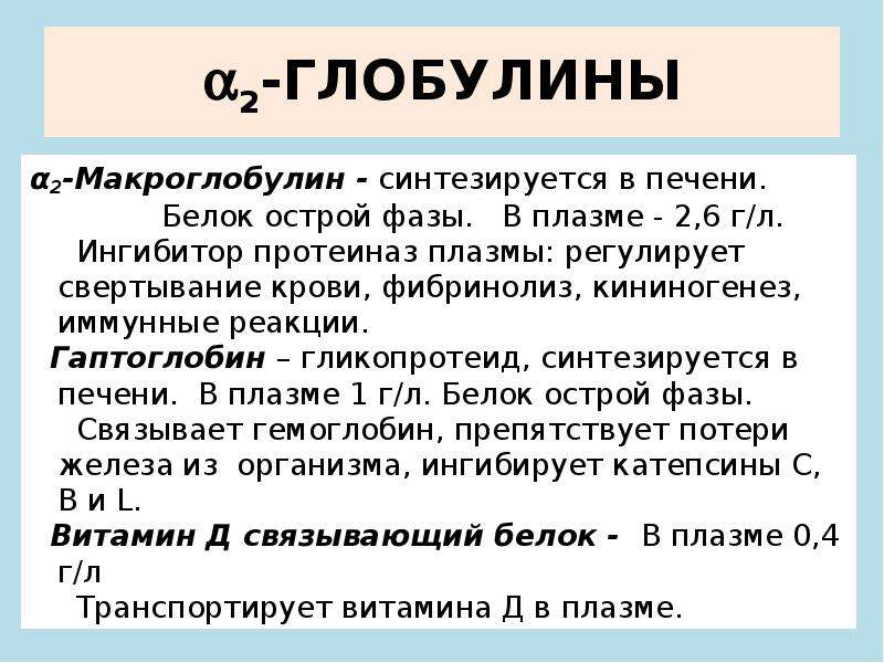 Увеличение глобулинов. Альфа 2 глобулины. Альфа 2 глобулины функции. Альфа 1 глобулины функции. Альфа-2 глобулин повышен.