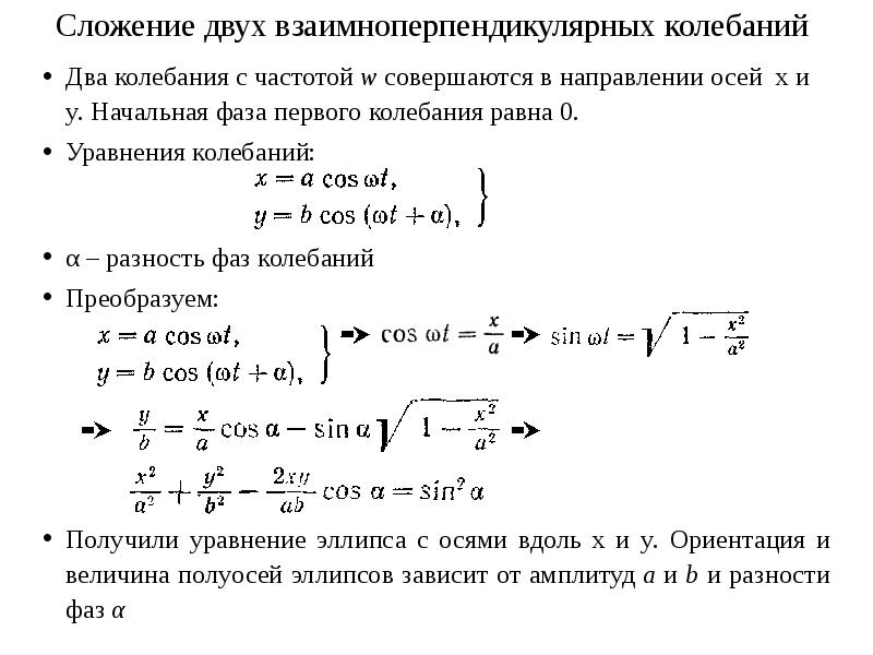 Максимальная скорость гармонических колебаний