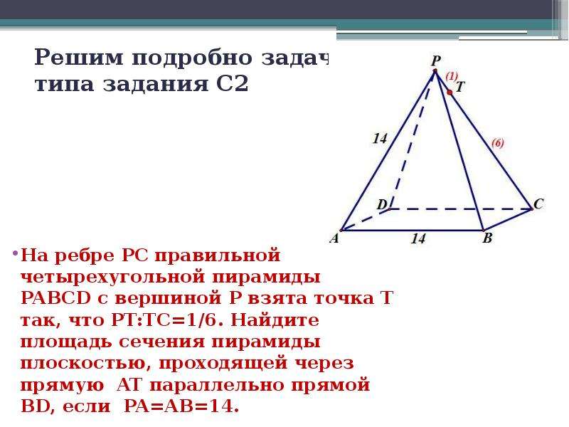 В основании четырехугольной пирамиды pabcd