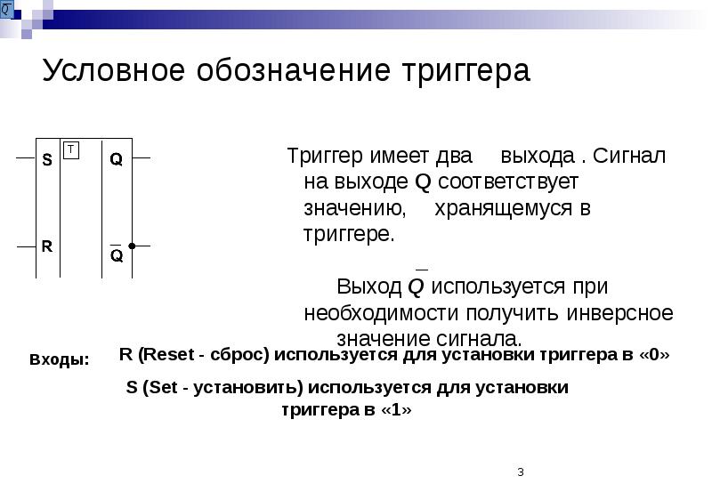 Выход сигнала