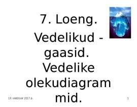 Gaasid ja vedelikud. Ainete olekudiagrammid. (Loeng 7)