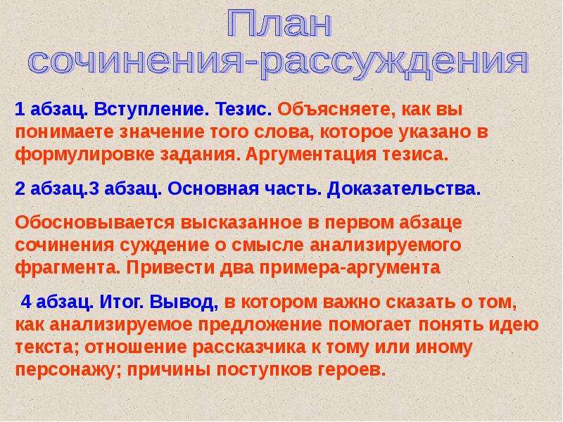 Сочинение рассуждение 9 класс