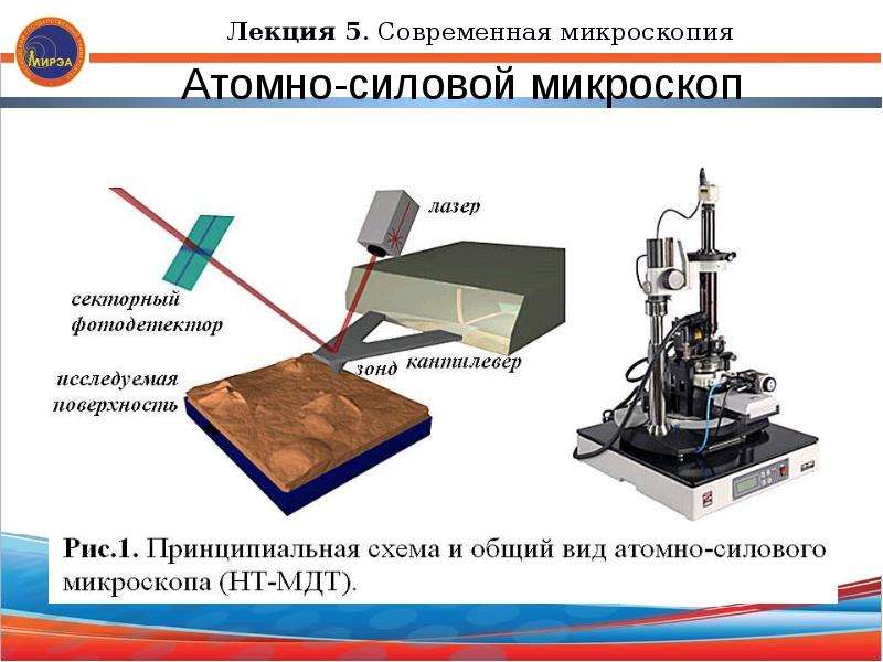 Атомно силовой микроскоп схема