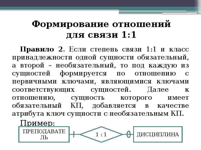 Инфологическое проектирование баз данных er диаграммы