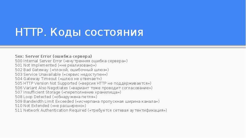 Ошибка сервера авторизации. Коды ошибок сервера. Список кодов состояния. Серверная ошибка. Виды ошибок сервера.