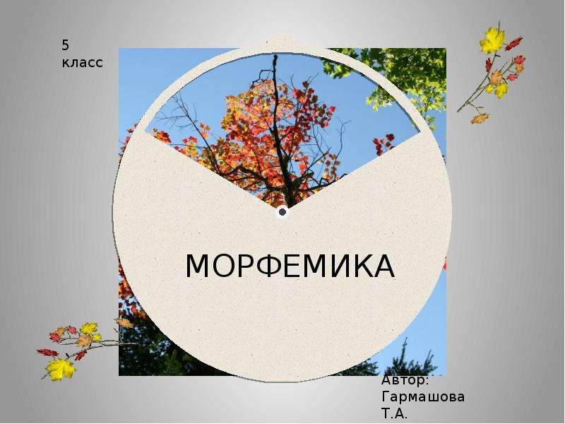 Морфемика 5 класс презентация