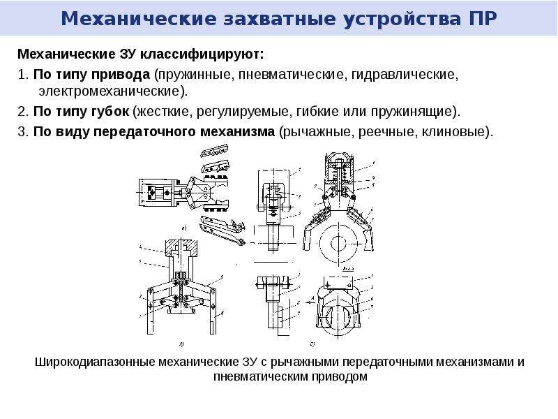 Чертеж захватного устройства