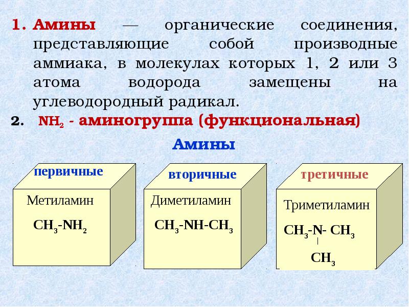 Физические и химические свойства аминов