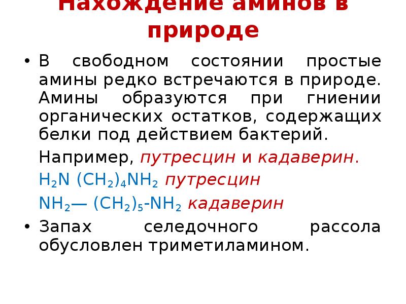 Презентация 10 класс амины анилин 10 класс