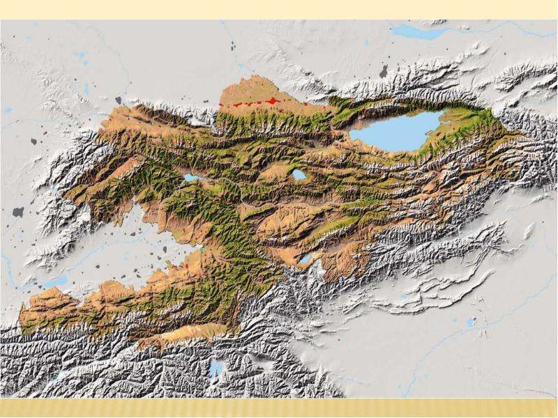 Кыргызстан карта со спутника