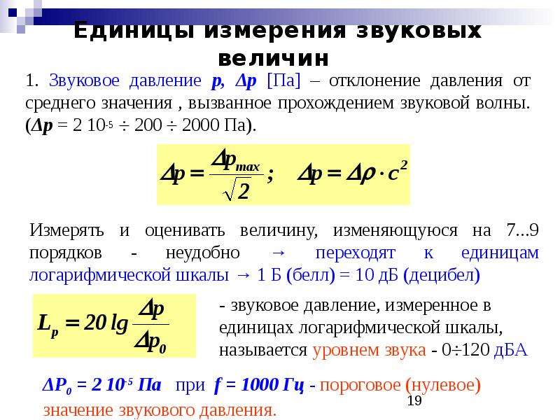 Единица интенсивности шума