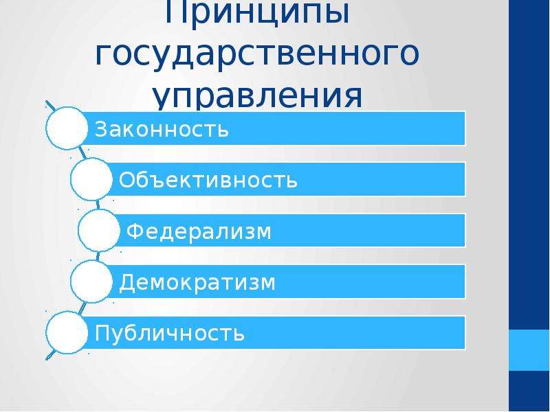 Принципы государственного управления