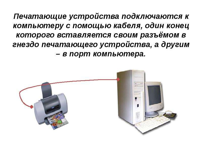 Это внешнее периферийное устройство компьютера предназначенное для вывода текстовой или графической