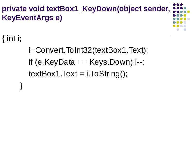 Object sender. Основные свойства textbox.. Toint64(.