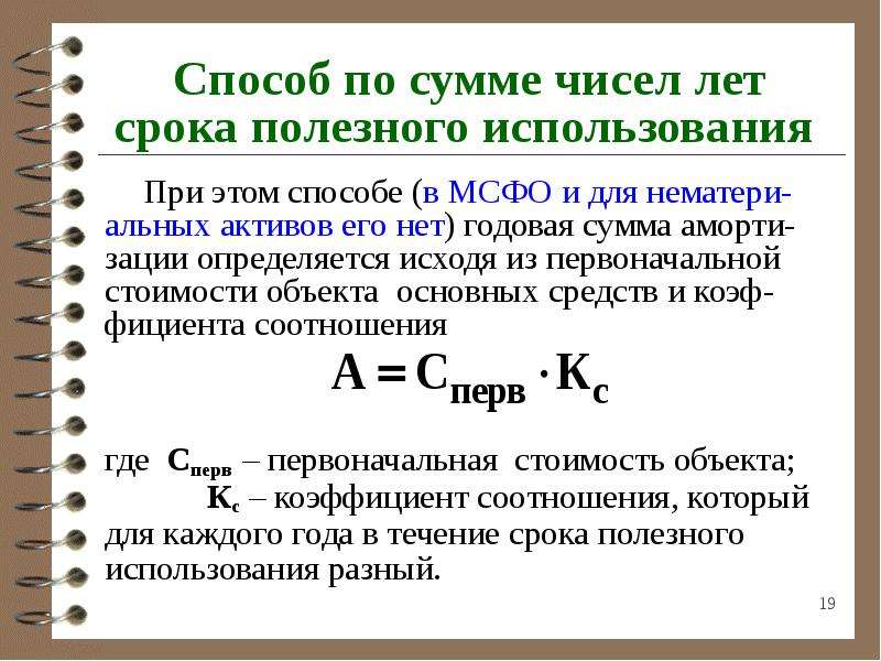 Срок т. Списание стоимости по сумме чисел лет срока полезного использования. Метод по сумме чисел лет. Способ списания стоимости по сумме чисел лет полезного использования. Способ списания по сумме чисел лет срока полезного использования.