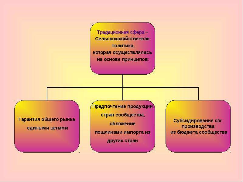 Сфера традиция. Сферы сельского хозяйства. Традиционная сфера деятельности. Принципы аграрной политики. Принципы государственной аграрной политики.