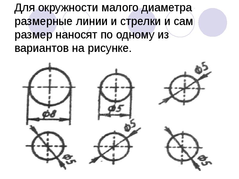 На каком рисунке проведены правильно центровые линии если диаметр окружности более 12 мм