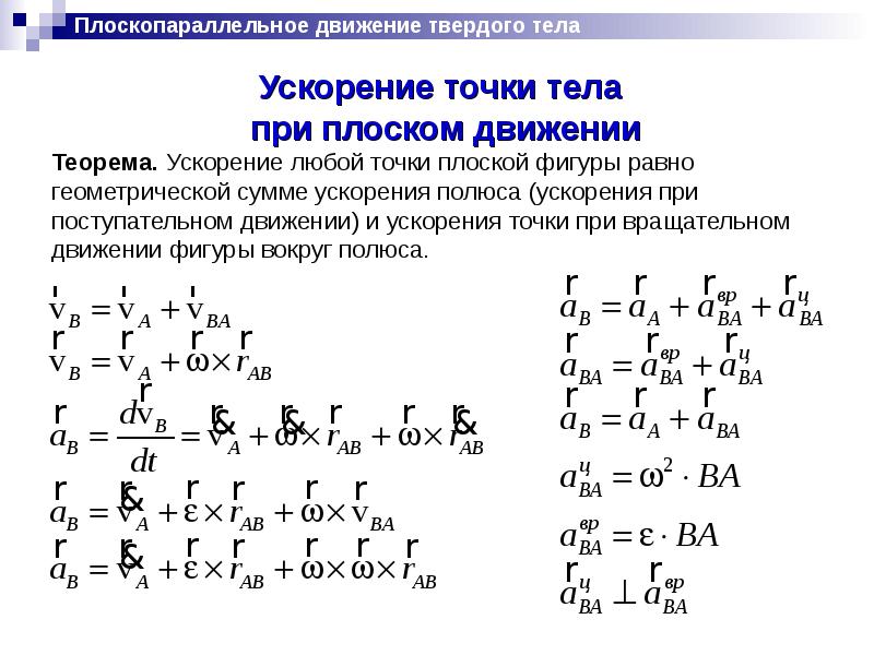 Ускорение полюса