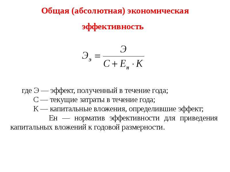 Как определить экономическую эффективность проекта