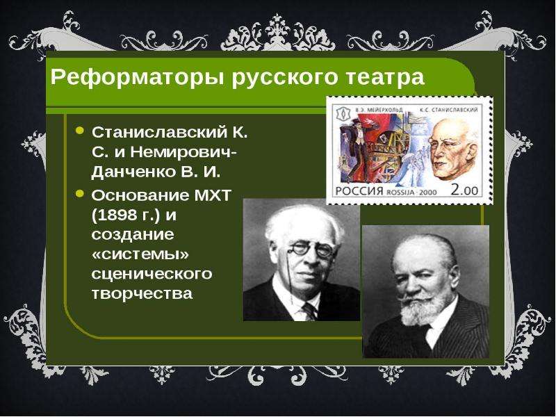 Презентация немирович данченко