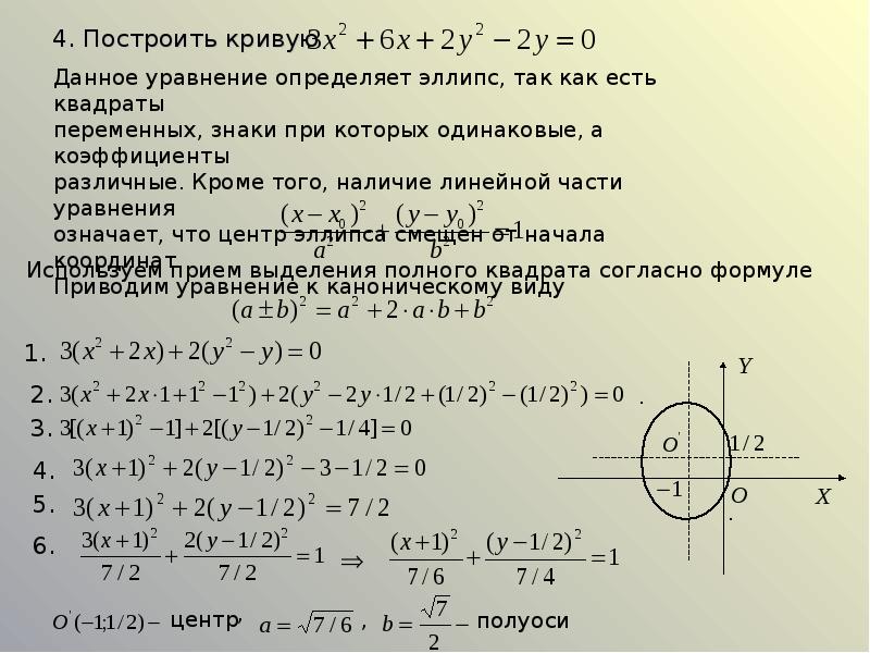 Построить кривую