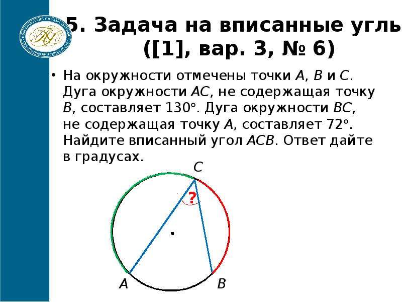 Дуга окружности ас