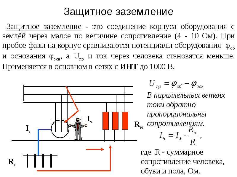 Что является определением термина защитное заземление