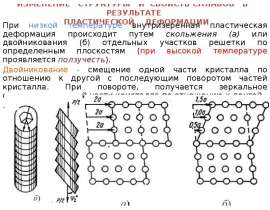 Изменение структуры и свойств сплавов в результате пластической деформации