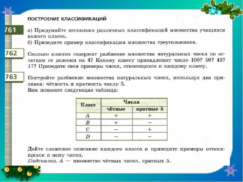 Придумай несколько. Классификация множеств примеры. Приведите примеры классификации множеств. Несколько различных классификаций множества учащихся вашего класса. Приведите пример классификации множества треугольников.