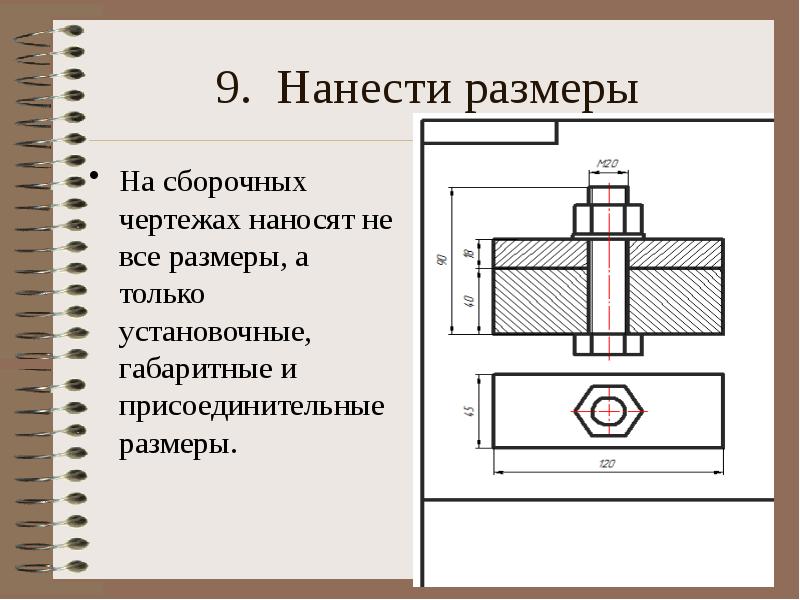 Номера позиций на сборочном чертеже наносят на полках линий выносок в