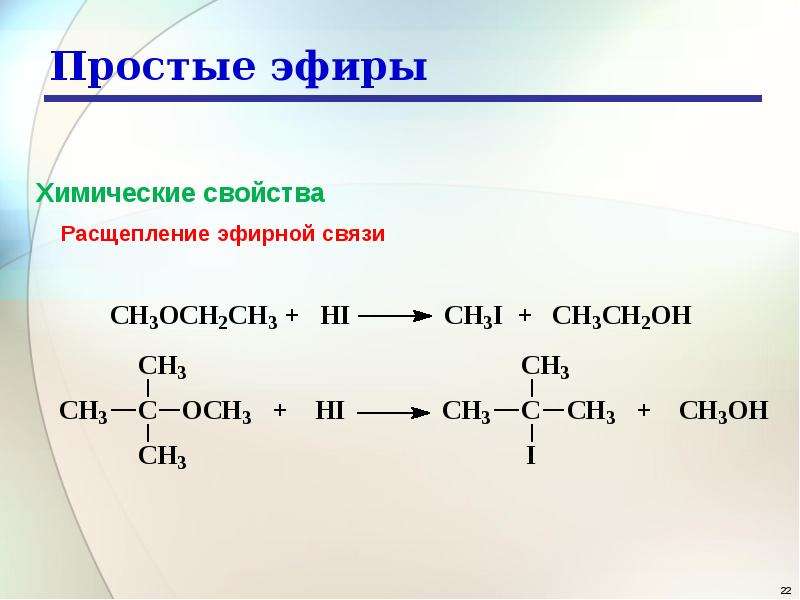 Сильные эфиры