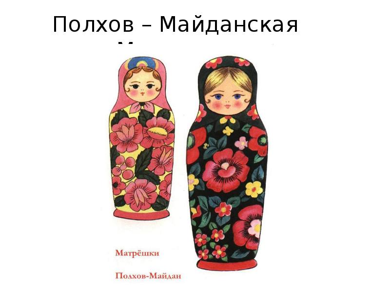 Матрешка рисунок майданская