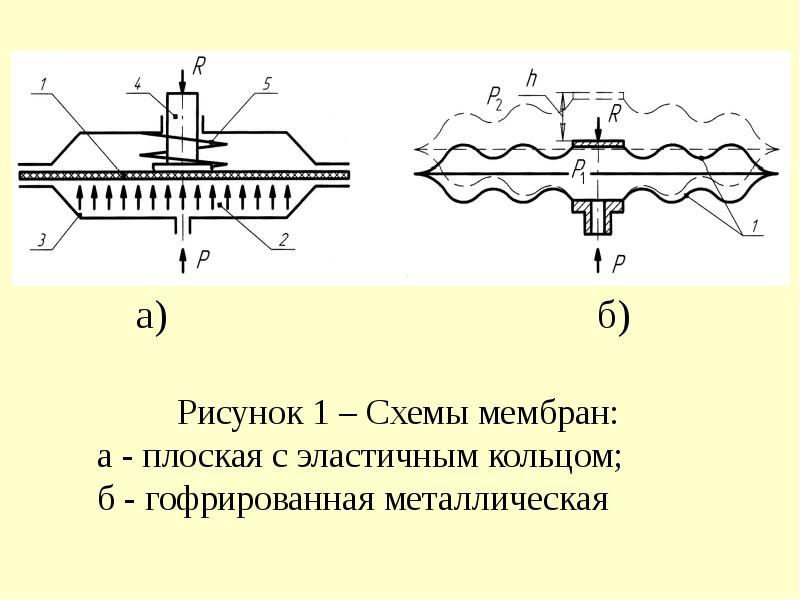 Гофрированная мембрана чертеж