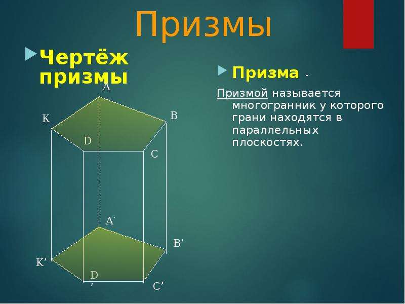 Грани призмы