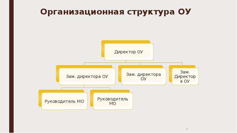 Организационная структура ОУ